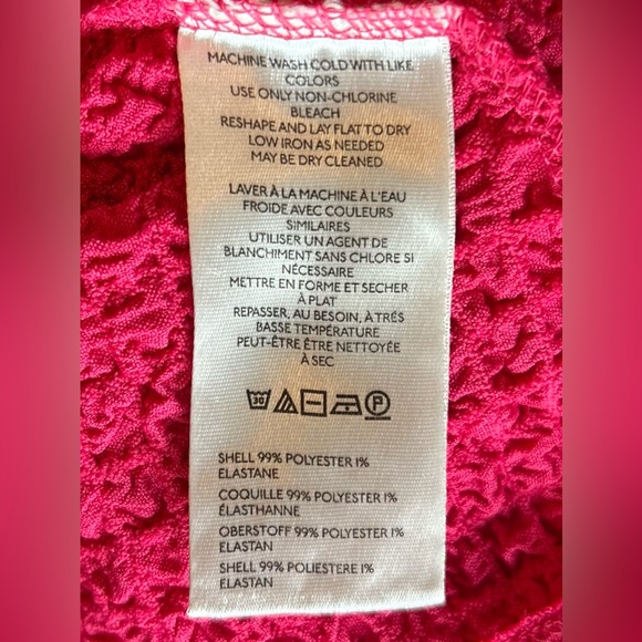 Anthropologie Maeve Textured Balloon-Sleeve Top In Pink, Large - Picture 6 of 6